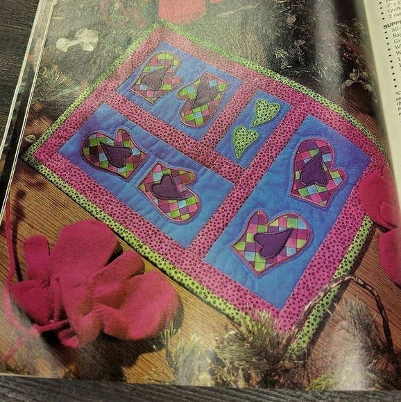 Quick & Easy Quilting Magazine February 1999 Quilted Hearts Vest Quilt Patterns - Picture 5 of 6